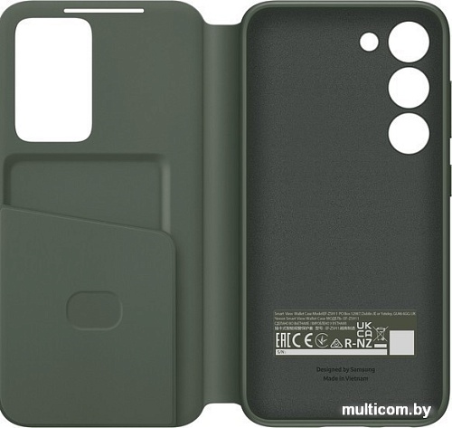 Чехол для телефона Samsung Smart View Wallet Case S23 (хаки)