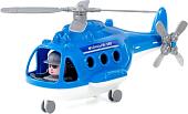Игрушечный транспорт Полесье Вертолет-милиция Альфа 72412 (синий)