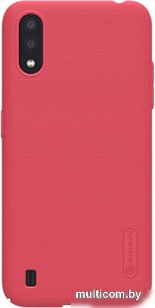 Чехол Nillkin Super Frosted Shield для Samsung Galaxy A01 (красный)
