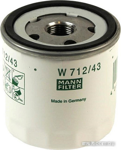 Масляный фильтр MANN-filter W712/43