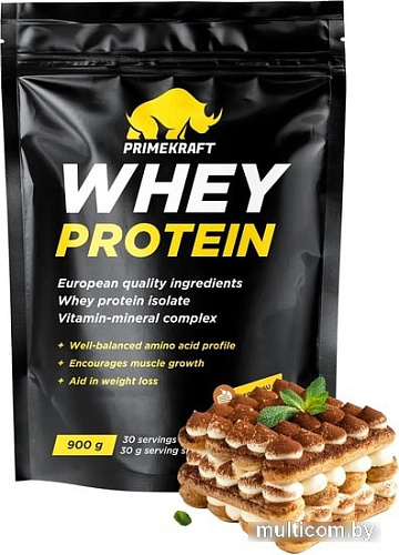 Протеин Prime Kraft Whey Protein с витаминами и минералами (900г, тирамису)