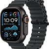 Умные часы Apple Watch Ultra 2 LTE 49 мм (титановый корпус, черный/черный, ремешок из эластомера)
