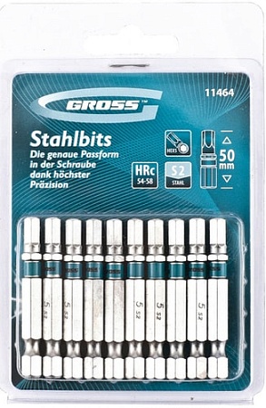 Набор бит GROSS 11464 (10 предметов)