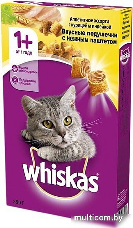 Корм для кошек Whiskas Аппетитное ассорти с курицей, уткой и индейкой 0.35 кг
