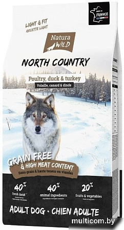 Сухой корм для собак Natura Wild North Country с птицей контроль веса 795158 (2 кг)