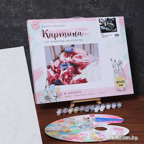 Картина по номерам Школа талантов Котик 5248138