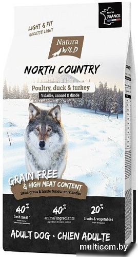 Сухой корм для собак Natura Wild North Country с птицей контроль веса 795158 (2 кг)