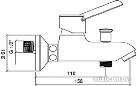 Смеситель Vitra Viva A41045EXP