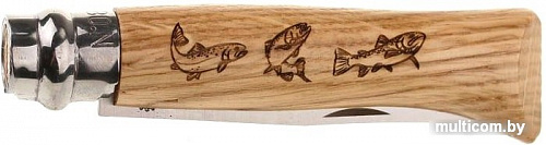 Туристический нож Opinel N°8 Animalia (форель)