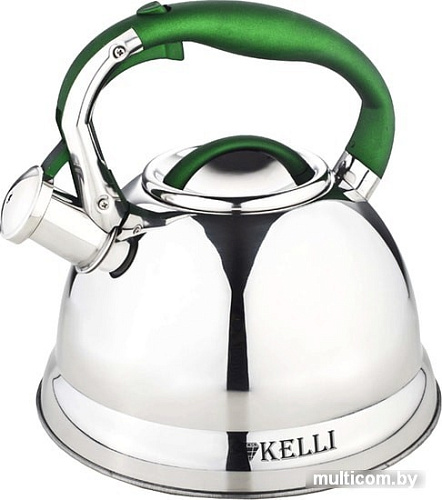 Чайник со свистком KELLI KL-4502 (зеленый)