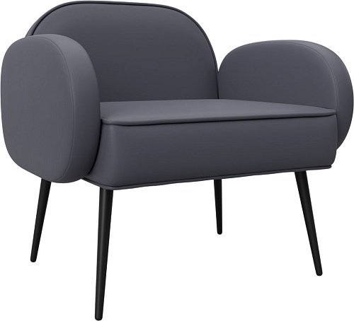 Интерьерное кресло Лига диванов Лига-086 132435 (экокожа Grifon 15 серый)