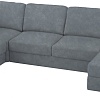 П-образный диван Mio Tesoro Aurora компл.3 правый (Kashemir 974 серый)