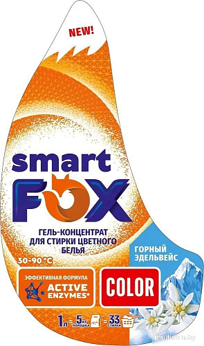 Гель для стирки Smart FOX Color Горный эдельвейс 190003 (1 л)