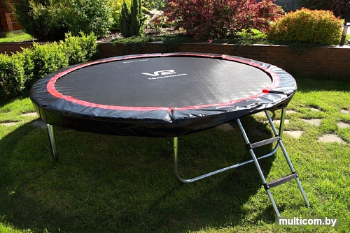 Батут V2 Trampoline Redline 12FT 374 см (с внешней сеткой и лестницей)