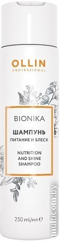 Шампунь Ollin Professional BioNika Питание и блеск 250 мл