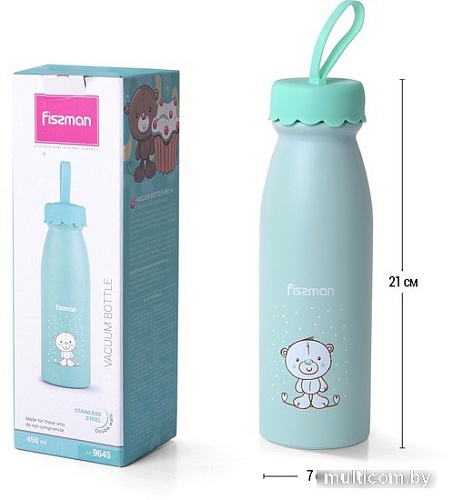 Фляга-термос Fissman 9645 450 мл (светло-зеленый)