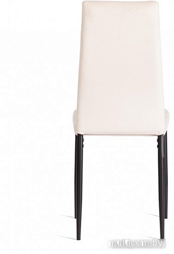 Стул TetChair Easy Chair металл/вельвет (светло-бежевый/черный)