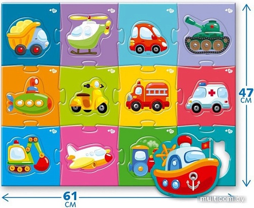 Детский паззл Baby Toys Техника 02510