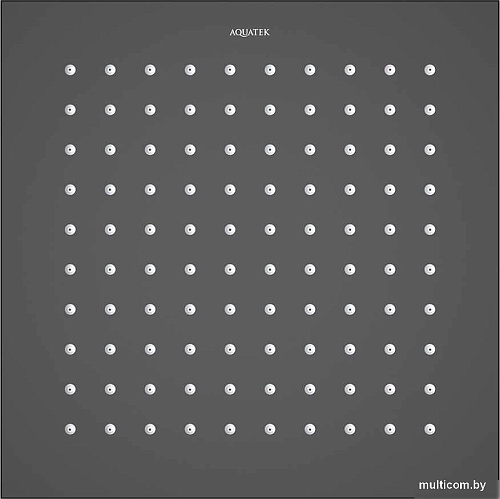 Верхний душ Aquatek AQ2076MB (черный матовый)