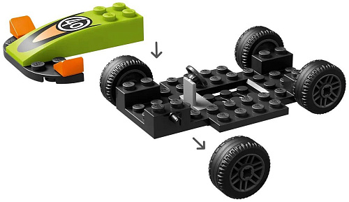 Конструктор LEGO City 60399 Зеленый гоночный автомобиль