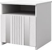 Тумба КМК Мебель 1ДН Харди КМК 0965.31 (белый текстурный/М3 ясень белый текстурный)