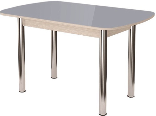 Кухонный стол MLK Бостон-2 (брифинг/антрацит глянец)