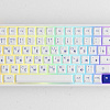 Клавиатура Akko 3084B Plus White &amp; Blue (Akko CS Jelly Pink)