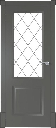 Межкомнатная дверь Юни Финская ПО 70x200 (графит)