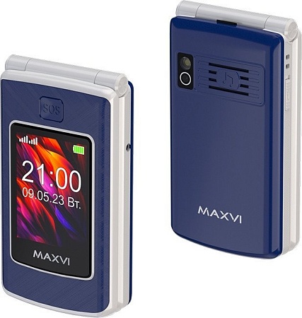 Телефон Maxvi E28 (синий)