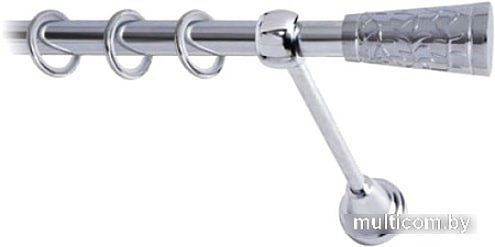 Lm Decor Византия (хром, гладкая, 1.8м 16мм, 1 ряд)