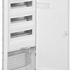 Бокс пластиковый Elektro-Plast MSF TWIN RP комбинированный, 3*12M+1xМП перф., N/PE-шинки, 1xSCHUKO, мет. дверь, белый RAL9016, 358x853x94mm, IP30
