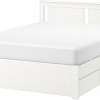 Кровать Ikea Сонгесанд 200x160 (два ящика, белый, Лонсет) 492.412.58
