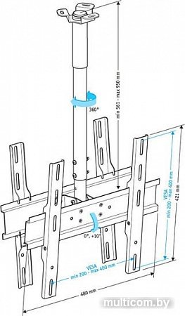 Кронштейн Holder PR-102 (черный)