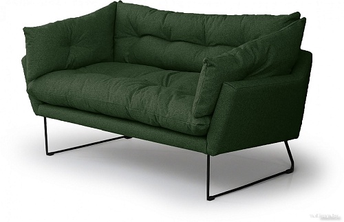 Диван Brioli Анико двухместный (J8/темно-зеленый)