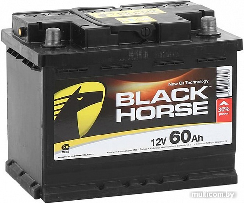 Автомобильный аккумулятор Black Horse BH60.0 R (60 А&middot;ч)