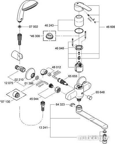 Смеситель Grohe Multiform 32708000