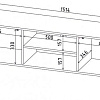 Горка Интерлиния Linea-B с подсветкой (дуб гринвич/черный)
