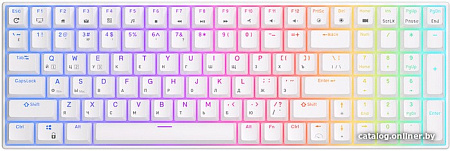 Клавиатура Royal Kludge RK100 RGB (белый, RK Red)