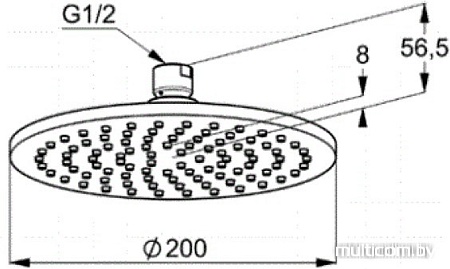 Верхний душ Kludi A-Qa 6432005-00