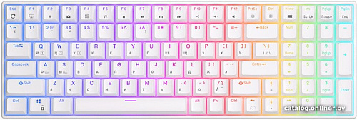 Клавиатура Royal Kludge RK100 RGB (белый, RK Red)