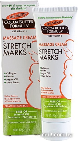 Palmers Массажый крем против растяжек с маслом Какао и Вит. Е 125 мл