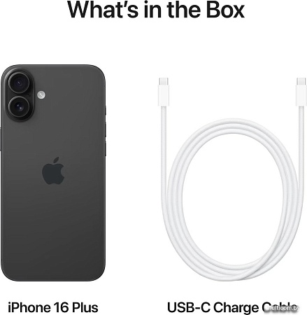 Смартфон Apple iPhone 16 Plus Dual eSim 128GB (черный)