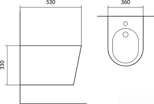 Биде Aquatek Вега AQ1057-MW