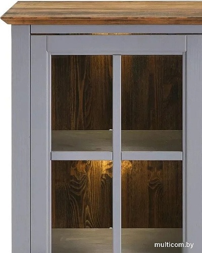 Шкаф-витрина Диприз Lakeview 2 двери Д.30028.1 (бейц винтаж)