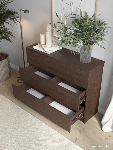 Комод Горизонт Нео 1050 3 ящика (венге)