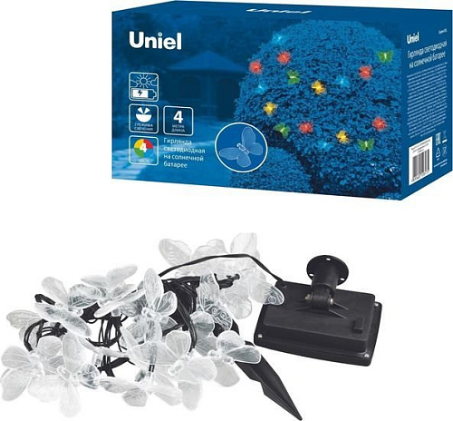 Садовая гирлянда Uniel USL-S-129/PT4000 BUTTERFLIES UL-00006557