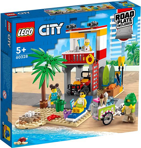 Конструктор LEGO City 60328 Пост спасателей на пляже