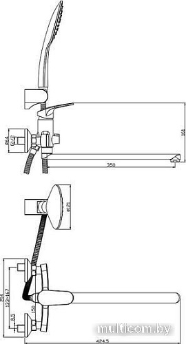 Смеситель Rossinka Silvermix RS45-32