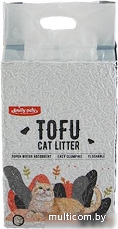 Наполнитель для туалета Emily Pets Tofu с активированным углем 6 л
