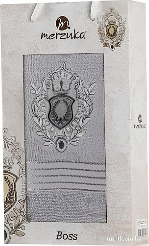 Полотенце Merzuka Boss 10224 (в коробке, серый)